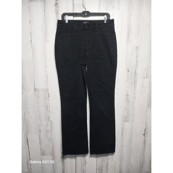 NYDJ Bootcut Jeans Black Size 10 Lift Tuck Technology - Picture 1 of 9